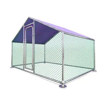 Металл DIY Walk-in курятник/курятник с фиолетовым водонепроницаемым покрытием 10x6 5