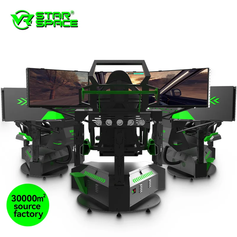 VR Machine Manufacturer sim racing cockpit Motion Platform 3 Screens Racing Car Simulator motion simulator racing