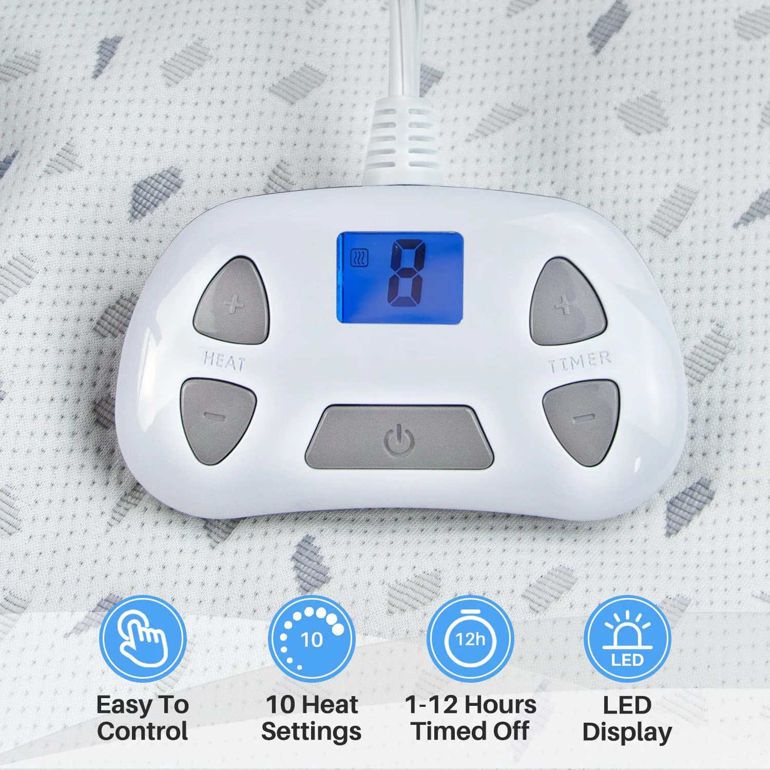 Очень большой матрас с подогревом для пожилых людей цифровым дисплеем Быстрое нагревание защита от перегрева одеяло кровати