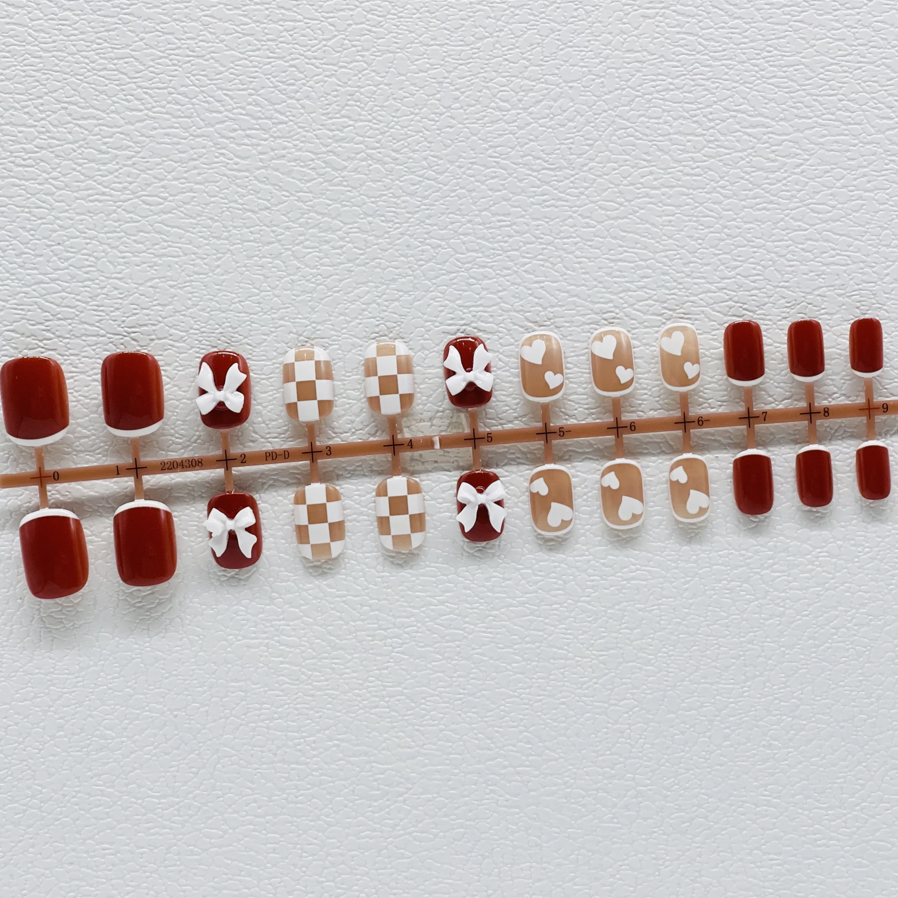 Искусственные ногти для красоты ногтей 24 шт. узор со стразами дизайн полное покрытие нажимные ногти Типсы