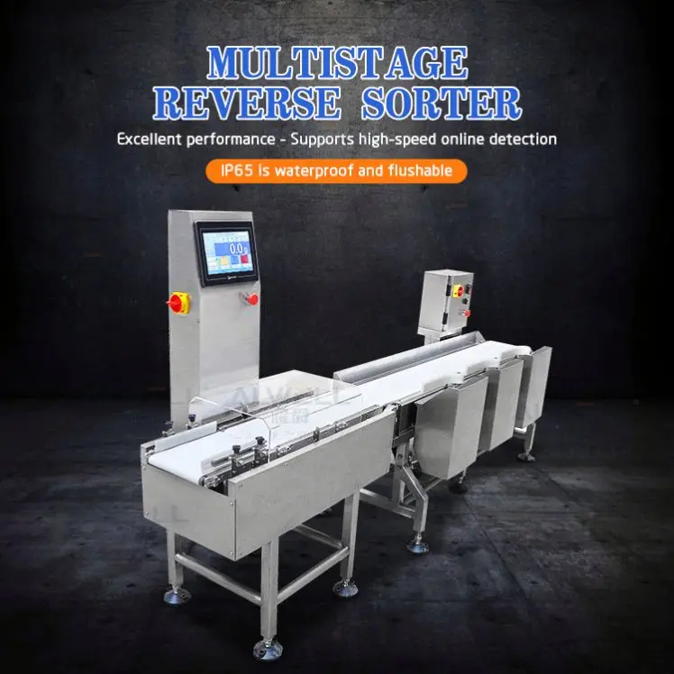 Frozen Salmon Fish chicken Weight Sorting Machine/steak seafood shrimp Weight Sorters
