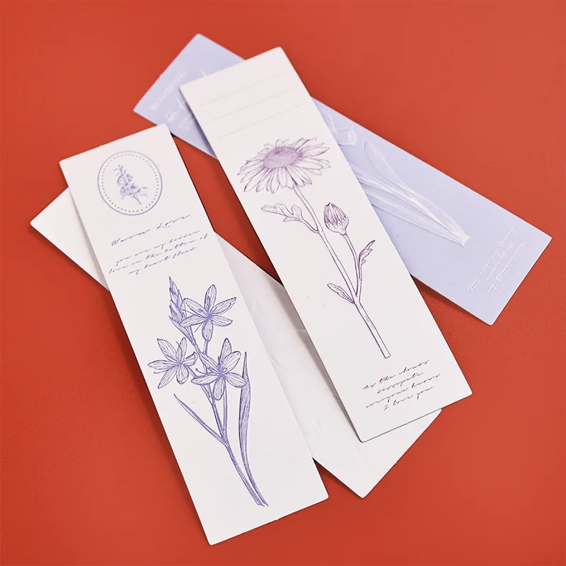 Customized Luxury Folding Paper Card for Invitation Letter Card Birthday Paper Invitation Foil Stamping Bookmark