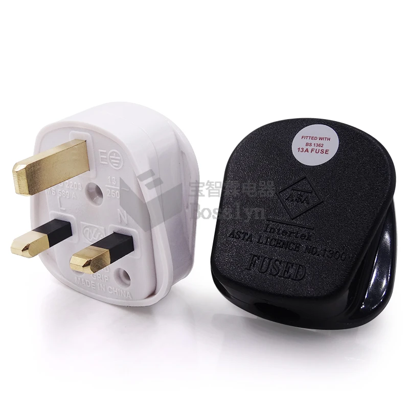  BS 1363 High Quality 3 Pin UK Mains Top Plug 13AMP Fuse uk power plug for
