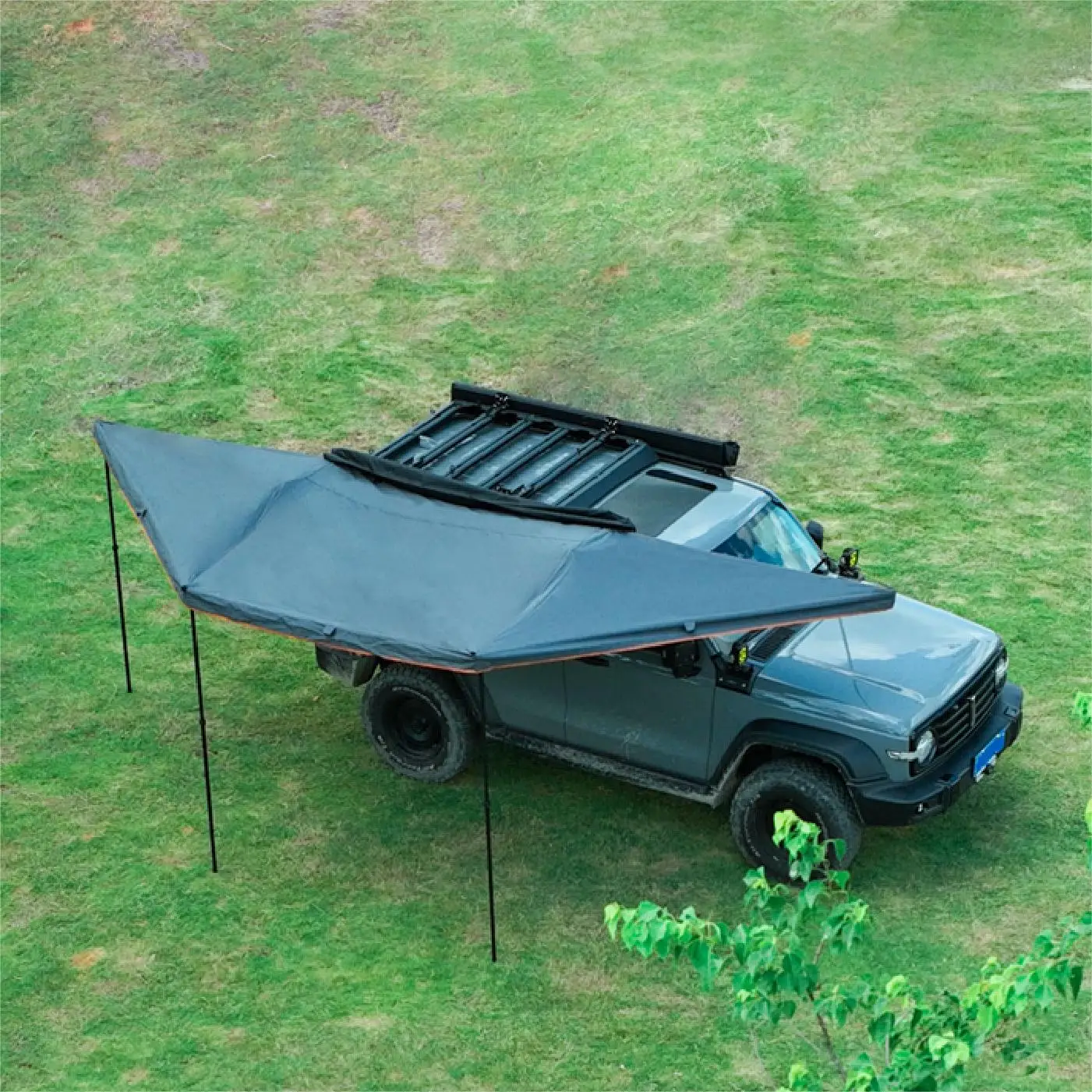 Yescampro new design roof top tent car side awning 180 degree awning review