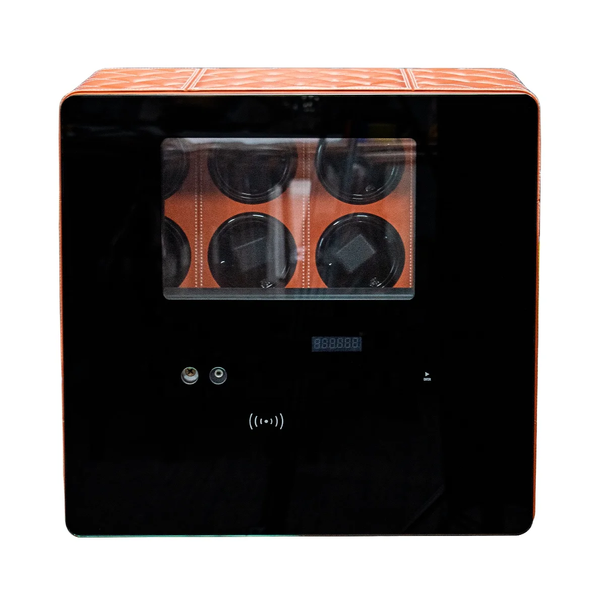 JIMBO luxury screen touch fingerprint lock Mabuchi movement Watch winder safe box