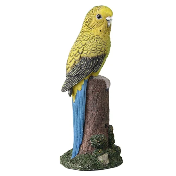garden ornament birds decorative ,motion sensor resin sculpture birds from garden figures statue garden