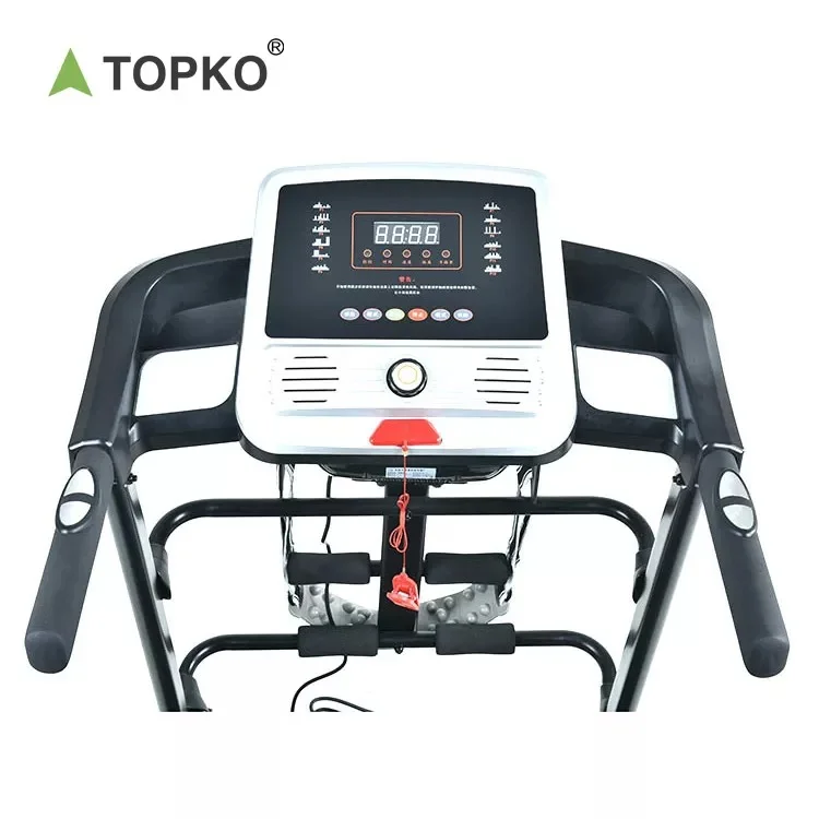 Складная электрическая беговая дорожка TOPKO для домашнего использования оборудование фитнеса тренажерного зала с электроприводом