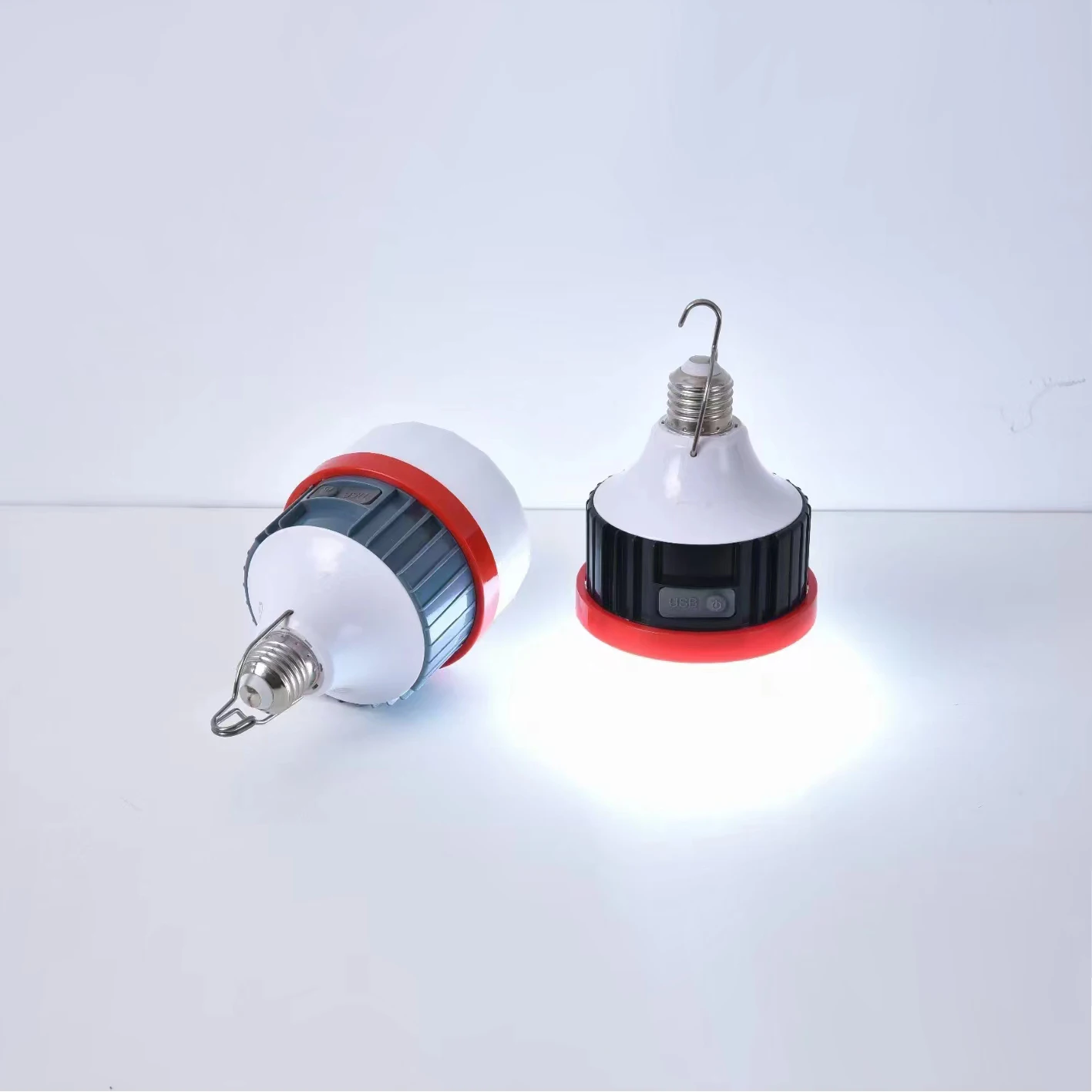 Portable Waterproof Camping Tent Rechargeable Li ion Battery Emergency Lamp LED Outdoor Light Solar Charging Lamp