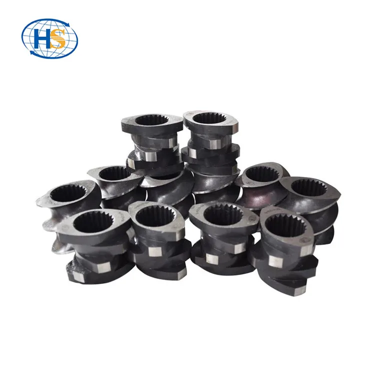 Plastic Conical Twin Screw Barrel Extruder Bimetallic Screw Barrel