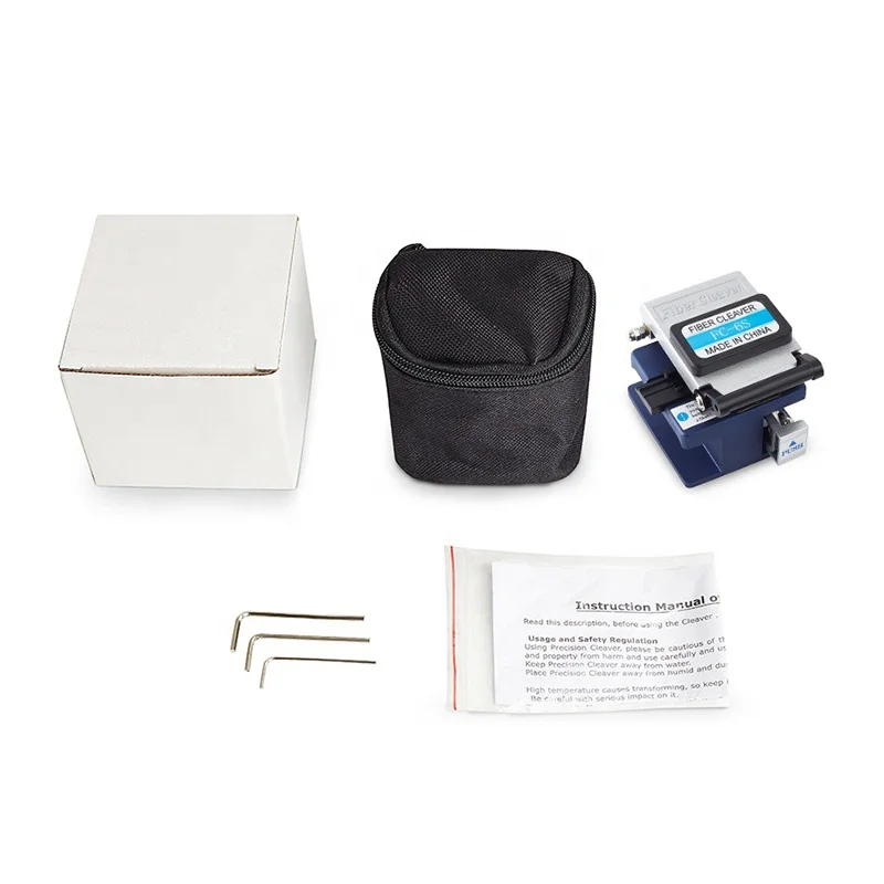 Saikiot FTTH Cutting Tools Kit Full Set Equipment Power Meter Cable Stripper Cable Cleaver Fiber Optic Cable Cutting Knife Tool