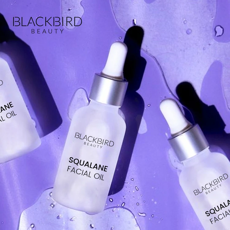 Private Label Organic Anti Aging Squalane Face Oil Serum Korean Luxury Customized Logo Facial Oil