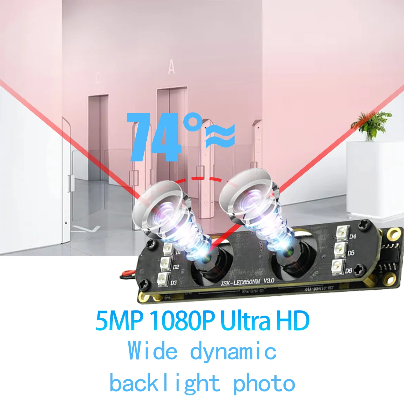 OEM Usb 4k 64MP Flir Surveillance Mini Thermal Camera Module Smart home camera for tachograph robot