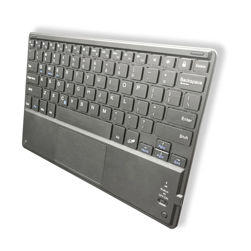 Универсальная клавиатура для ноутбука Ipad 10 дюймов, универсальная беспроводная клавиатура BT с трекпадом