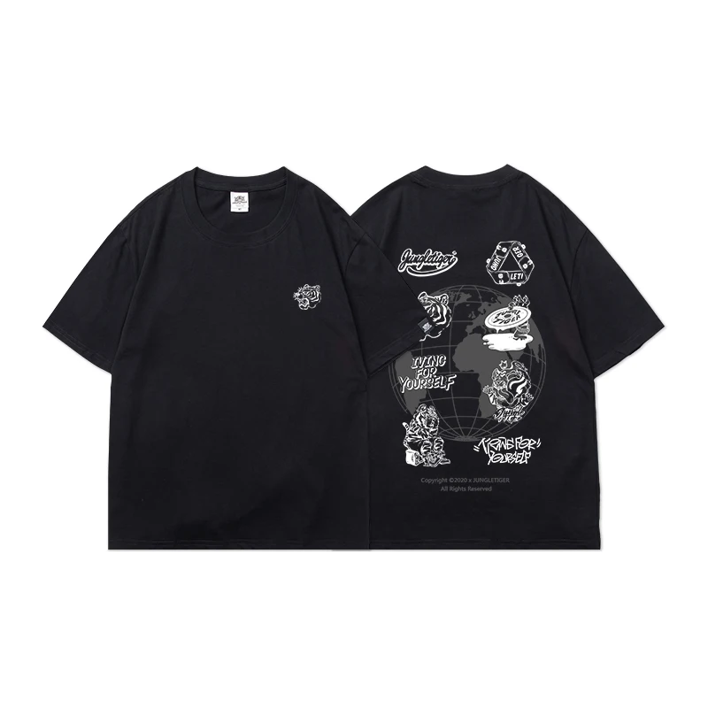 Big men Custom loose fit graphic 100% cotton loose fit sublimation print t-shirt pakistan