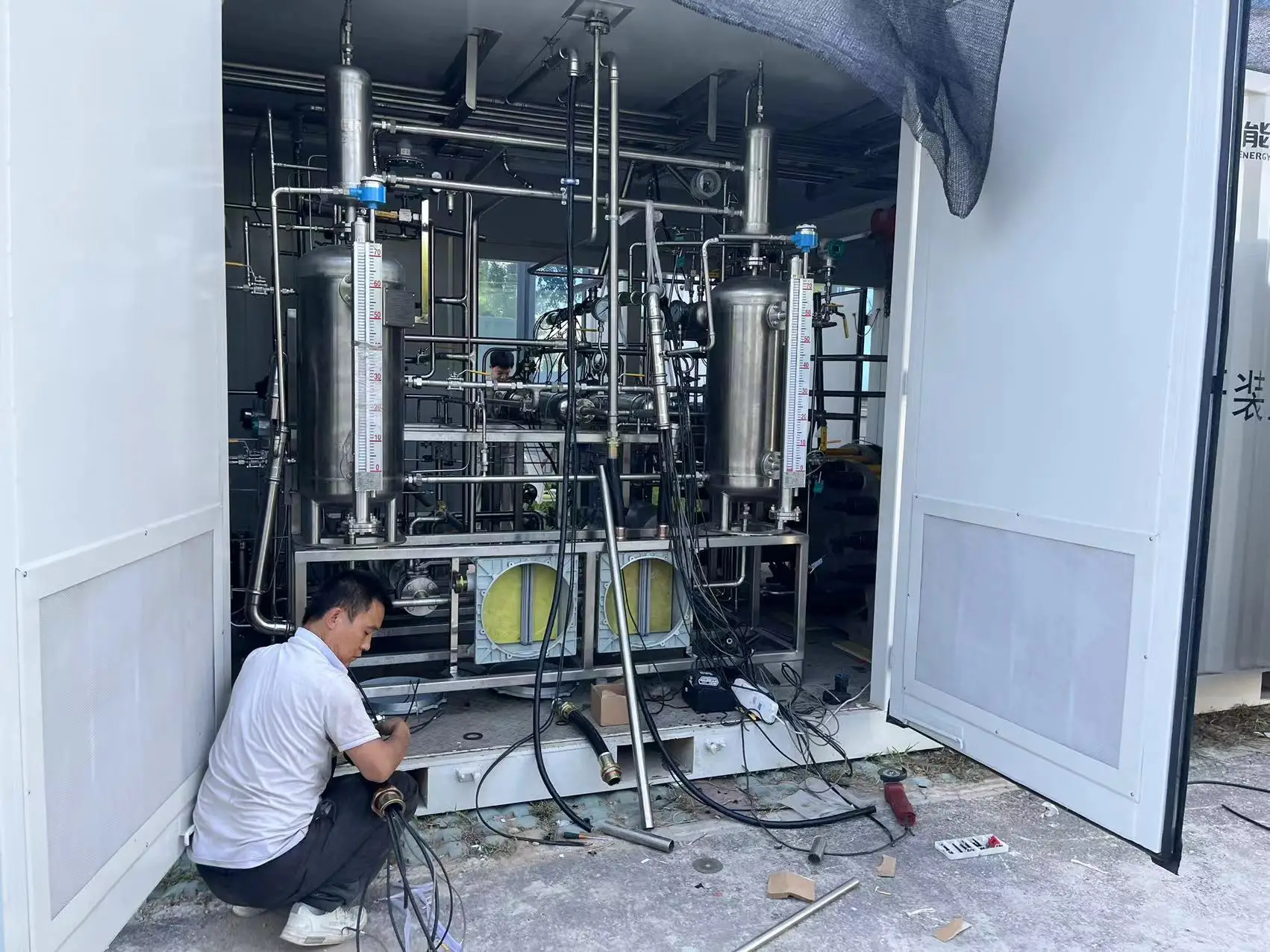 salt water sea water electrolysis hydrogen hydrogen generator for food beverage ammonia power plant industry