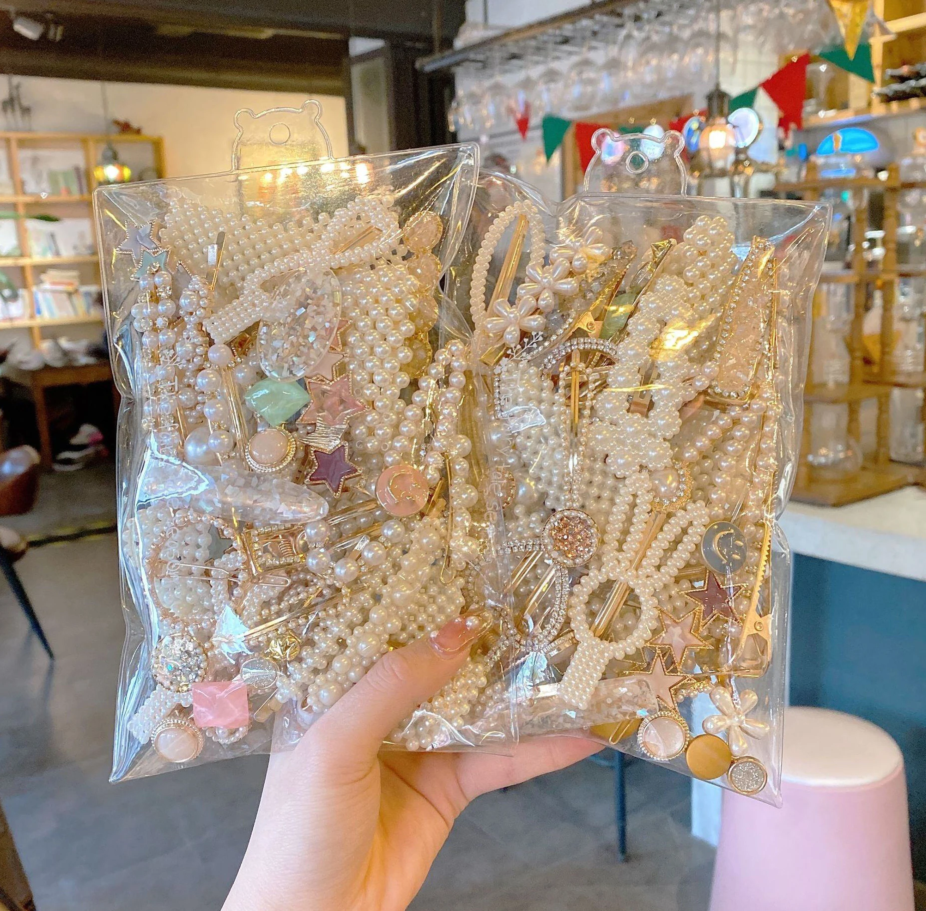 Wholesale Cheap Mixed Lovely Pearl Bow Hair Clip Hair Accessories For Women