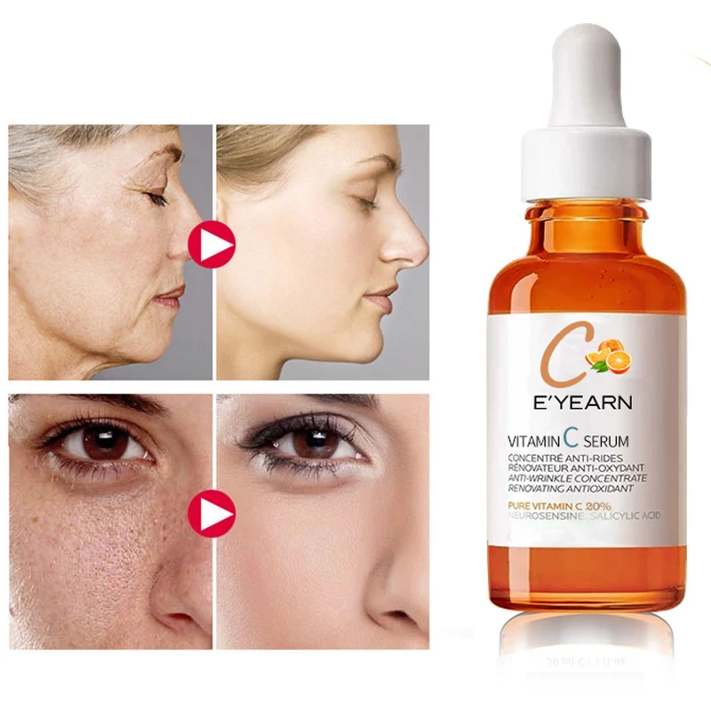 Private Label Vitamin C Serum 30ml / 1 Fl oz Hydrating Antioxidant Face Anti-Wrinkle Skin Brightening