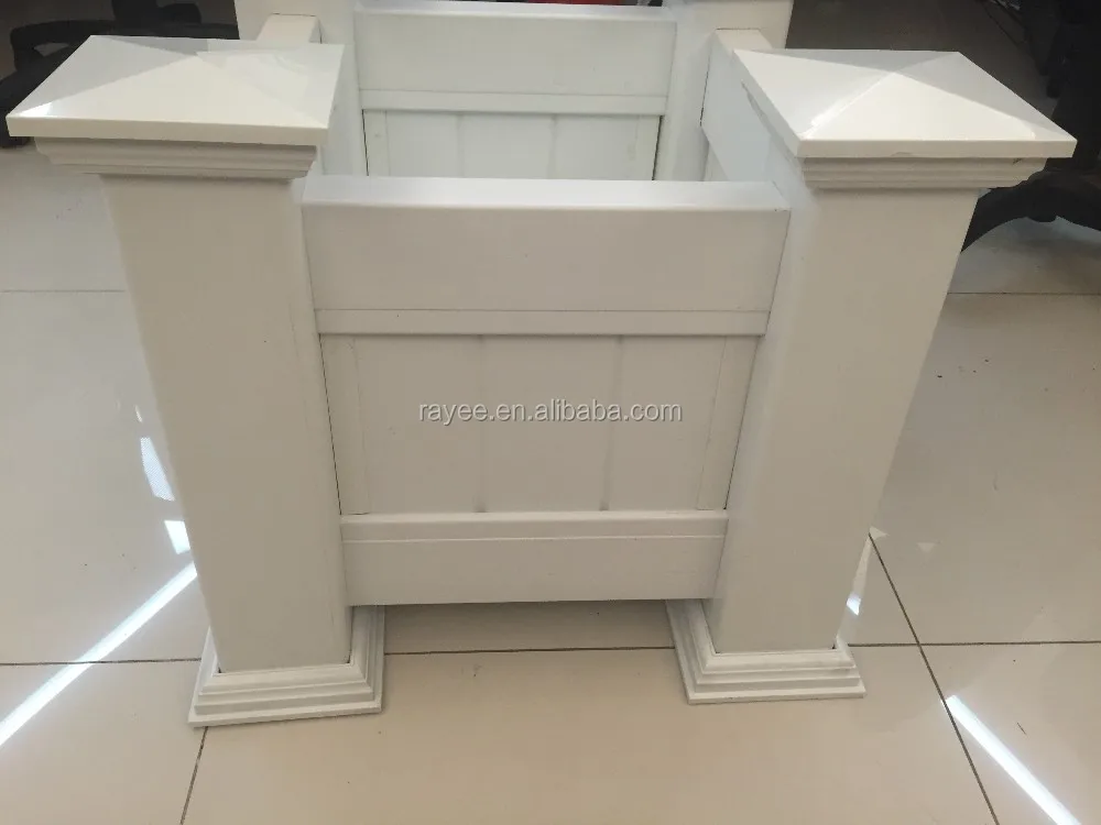 ASTM Certified 100% Virgin vallas de privacidad fence vinyl recinzione pvc