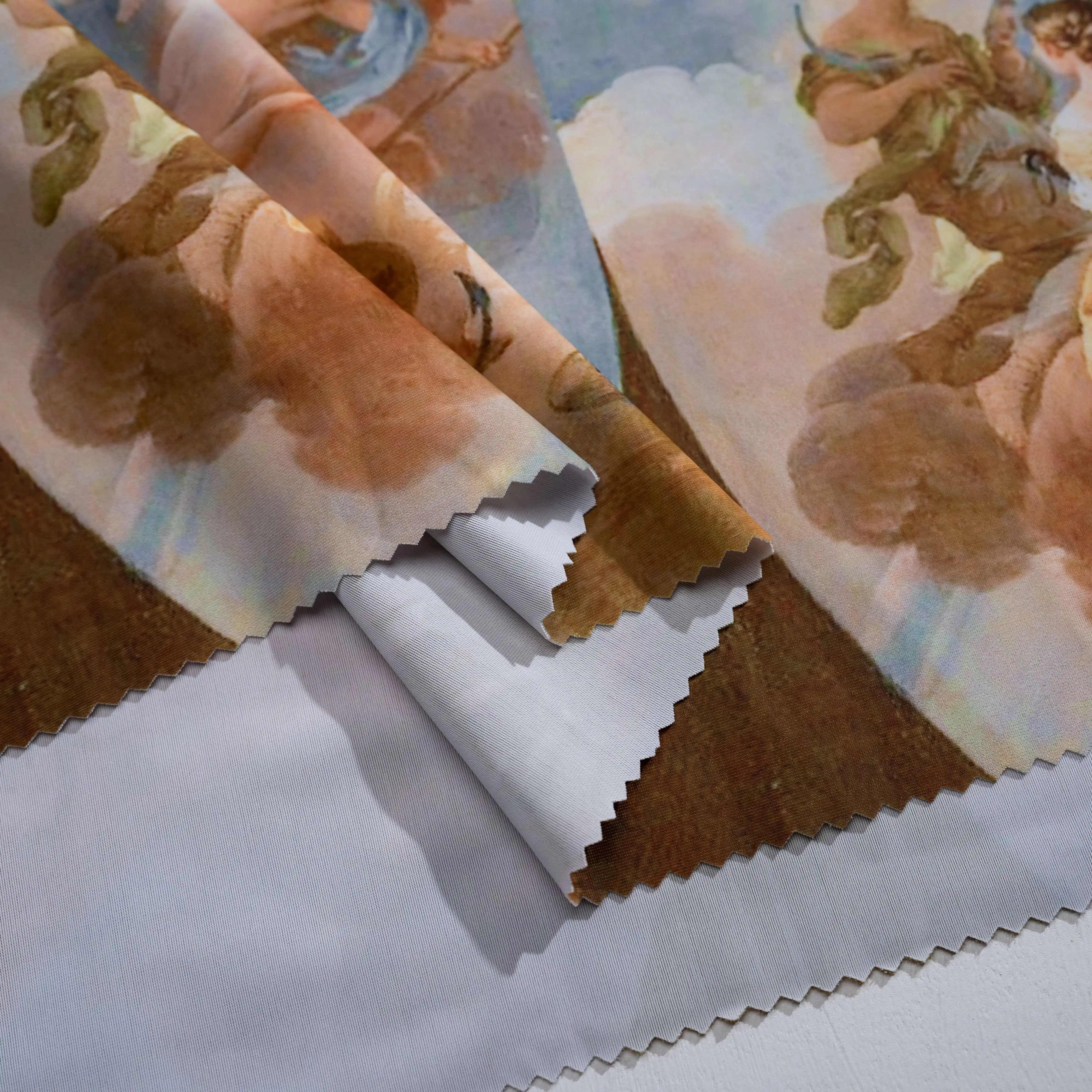 High Quality Soft Hand feel Textile Digital Printing Polyester Floral Satin Milk Silk Fabric