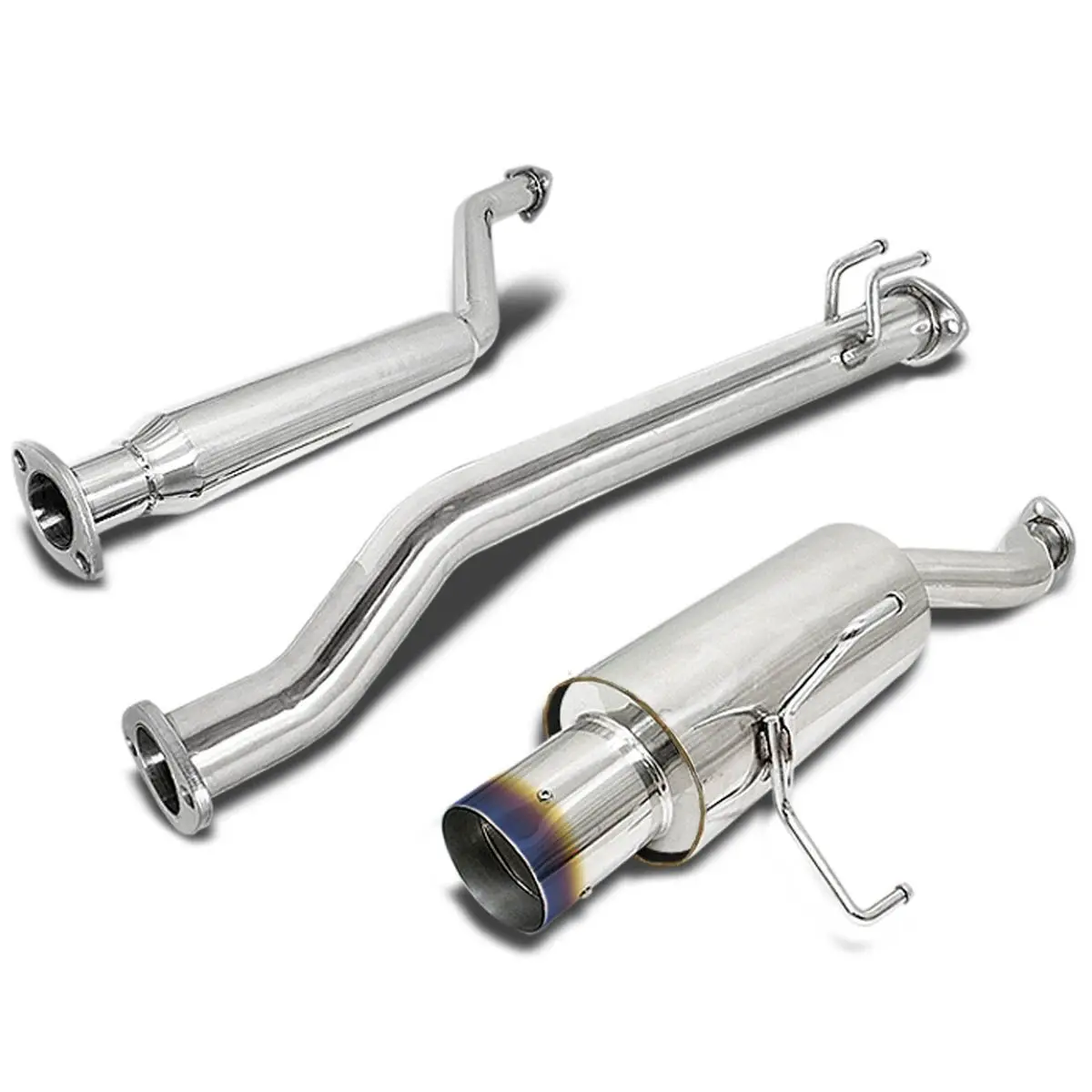 Одиночный наконечник выхлопной трубы 4 дюйма глушитель Catback для Honda 02-05 Civic Si