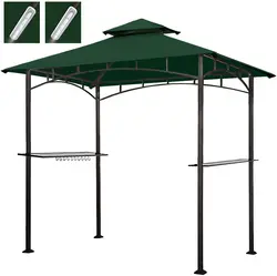 8x5 Grill Gazebo Shelter for Patio and Outdoor Living BBQ Shelter Tent