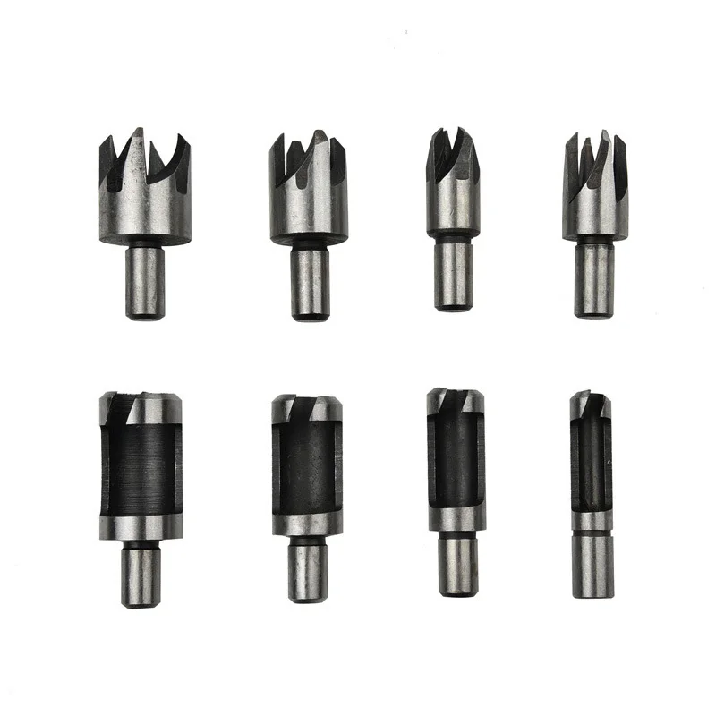 8PC corkscrew drill 8 barrel claw carbon steel corkscrew knife 6-16mm professional woodworking tools