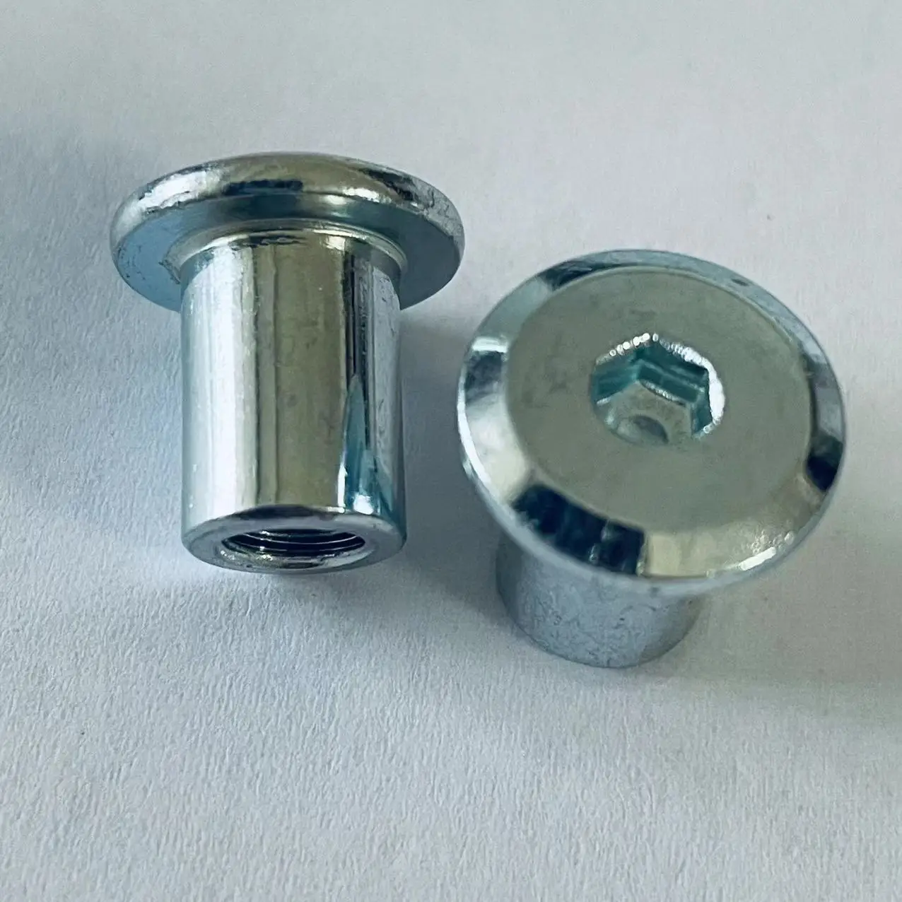 YZ-N005 Carbon Steel Hex Socket Flat Head Sleeve Barrel Nut M2 M3 M4 M5 M6 M8 M10