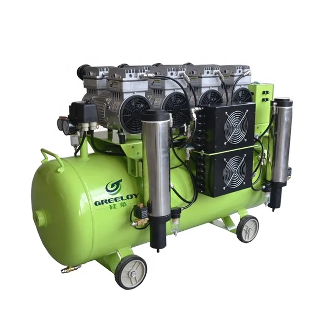 4Hp 120L портативный компрессор от производителя, медицинский стоматологический бесшумный воздушный компрессор