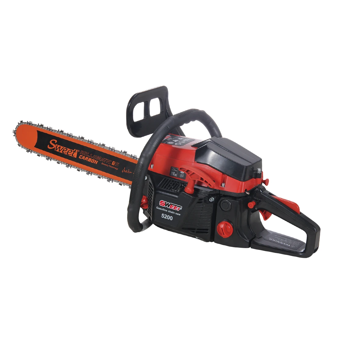 2 Strokes Easy Start Long Chain Petrol Chain Saw 5200 Wood Cutting Machine Gasoline Chainsaw