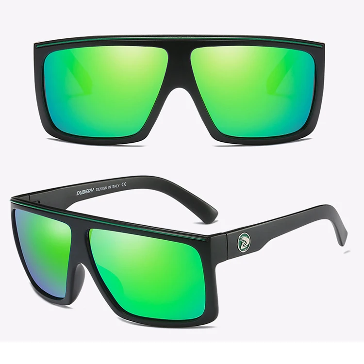 DUBERY Brand Design Polarized Sunglasses Men Driving Shades Male Retro Square Sun Glasses For Men