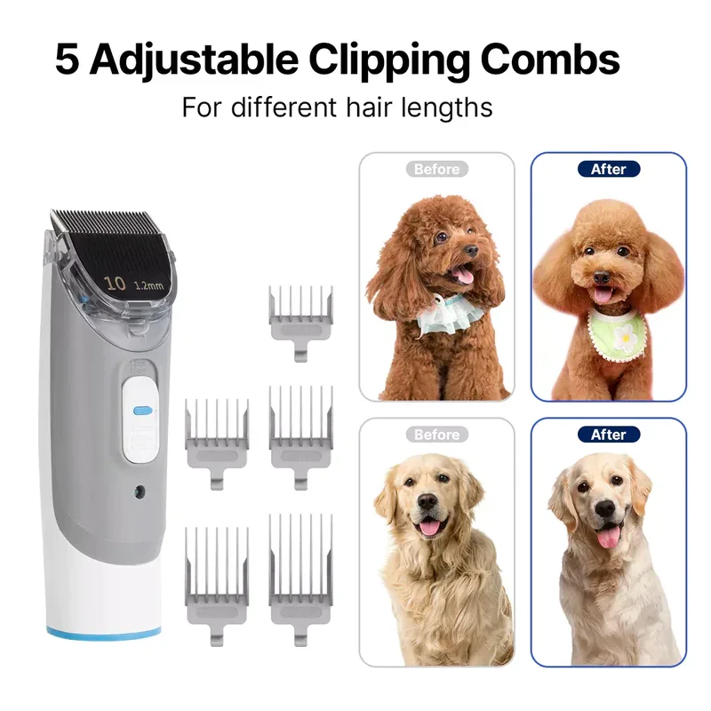 Neabot P2 Pro Pet Grooming Kit Professional Dog Vacuum Hair Grooming Tools
