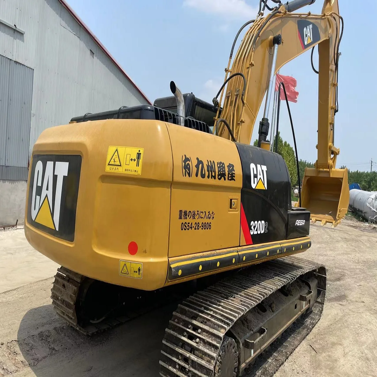 Б/у экскаватор CAT320d, бульдозеры и раскопки, два в одном, гусеница 320d, средний б/у экскаватор