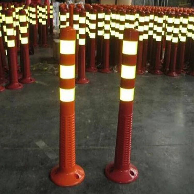 plastic delineator  post temporary bollards t type plastic bollard cover durable reflective bollards for sale