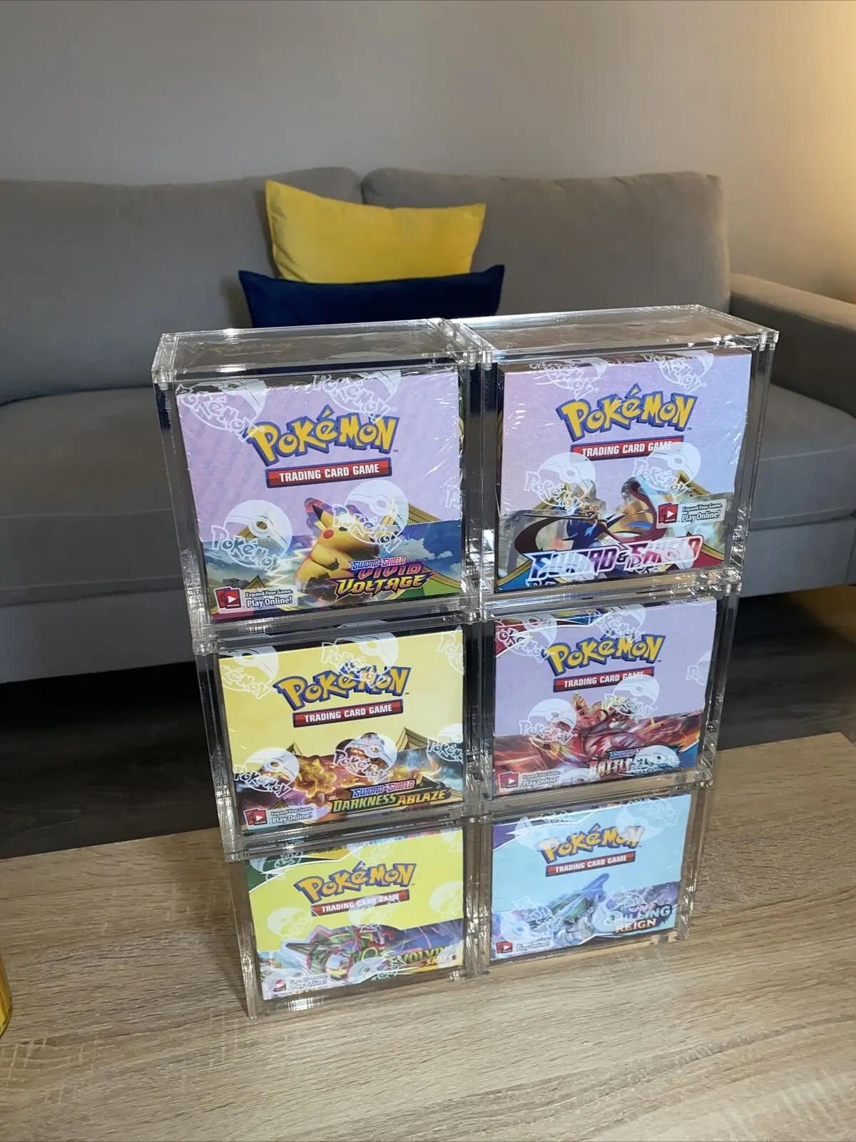 Premium Acrylic Pokemon Booster Box Protective Display Case Fits All