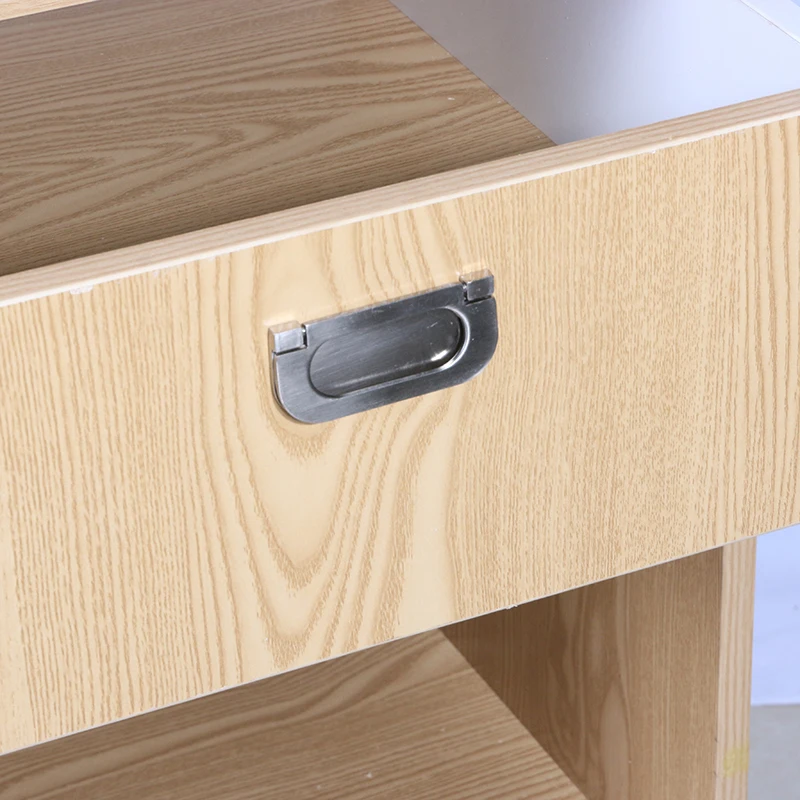 Economical and practical small size economical wooden Checkout counter for store wooden cashier desk for shop with drawers