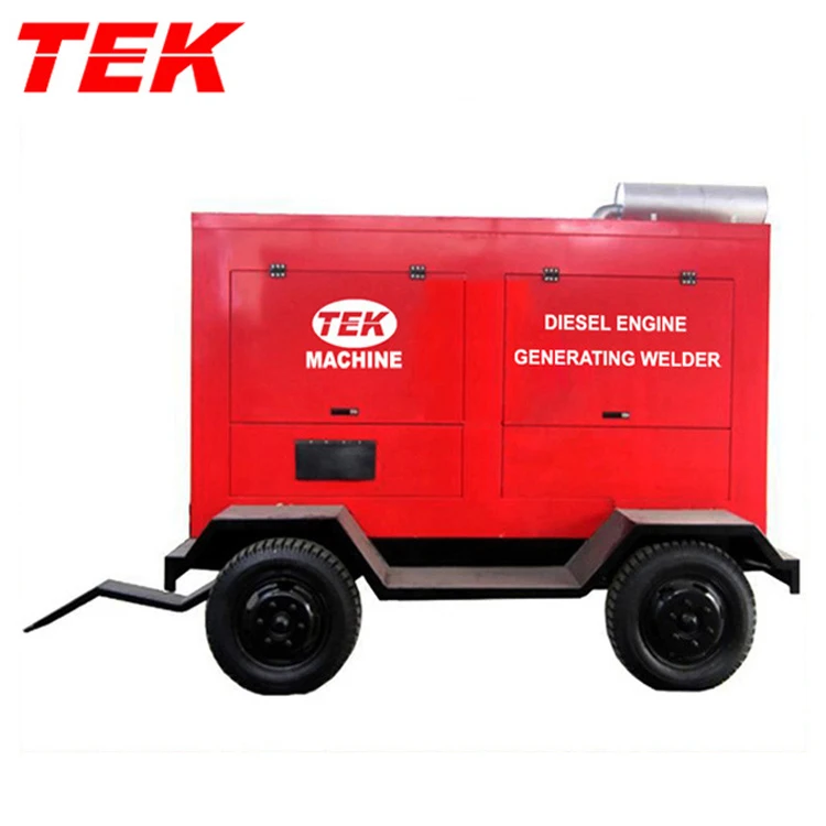 GFW-ZX7-350 GFW-350 GFW-350A Diesel Engine 20kw Brushless Generator Welder Machine Trolly OEM