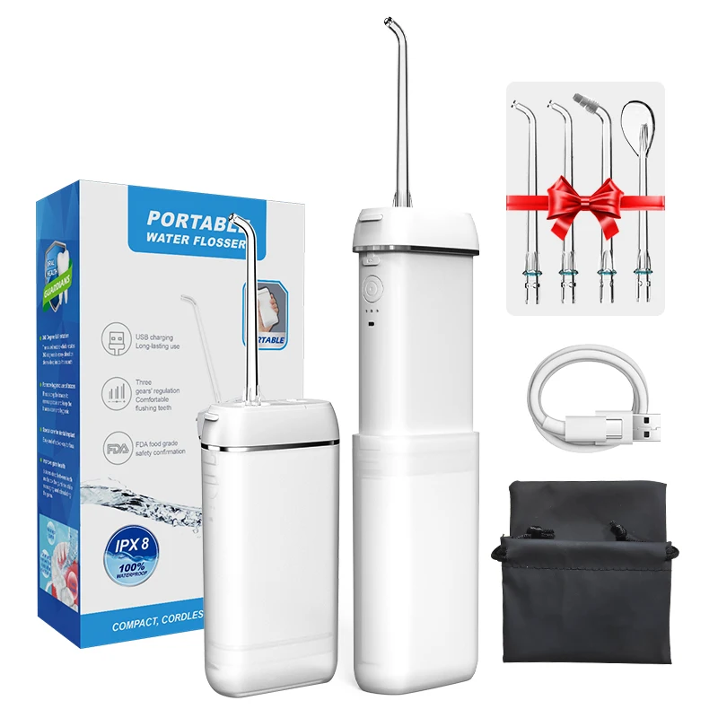 
usb rechargeable waterproof cordless oral travel water flosser with 140ml water tank oral irrigator 