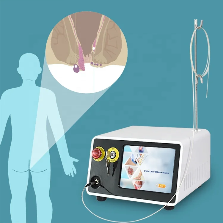 980+1470 Class IV Laser Best Proctology Surgery Laser Treatment Hemorrhoids Anal Fistula Laser Clinic Use Device