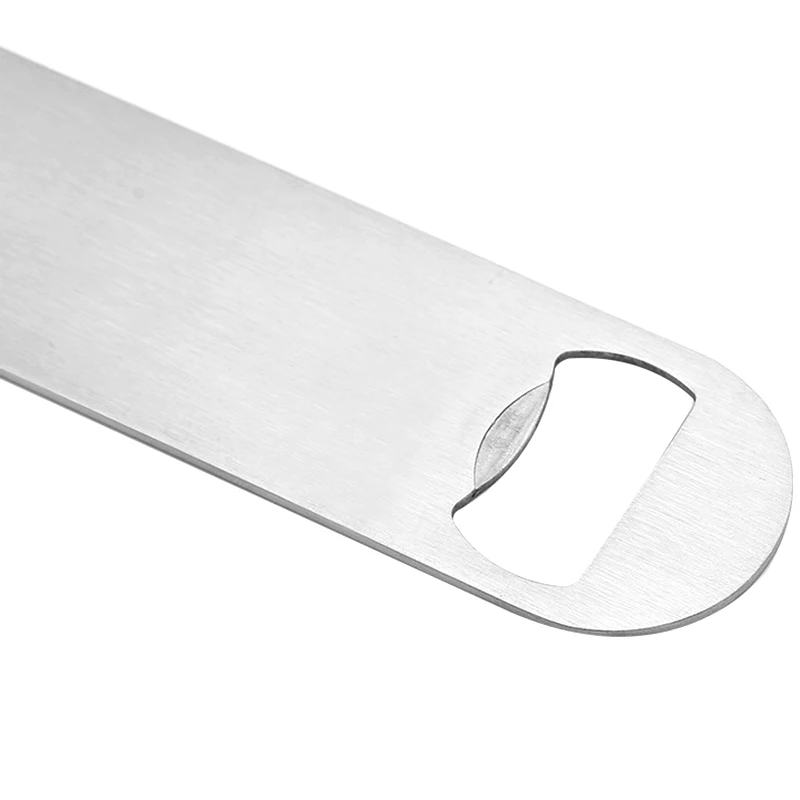 UV Dipping Gluing Spraying Electroplating Metal Long Handle Stainless Steel Bottle Openers for Camping