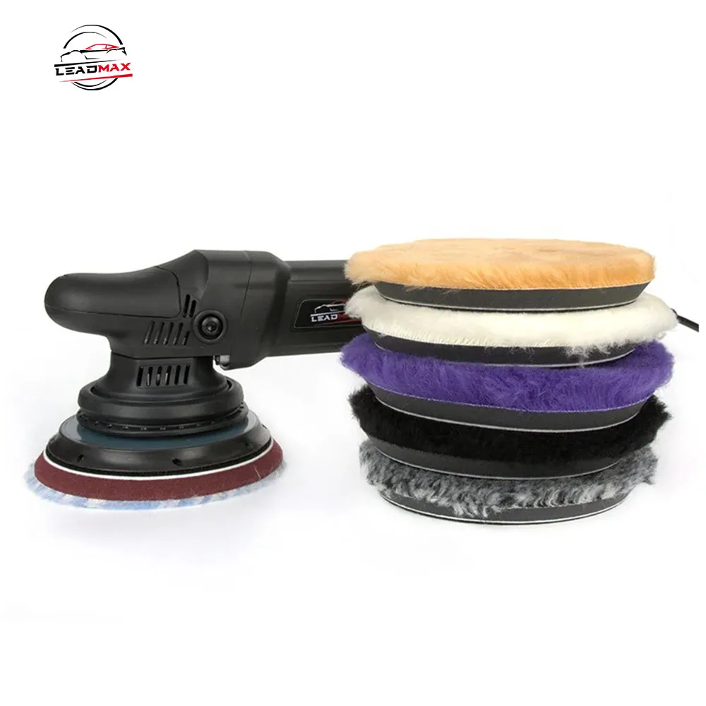 100% White Pure Wool 5-inch Buffing Pad High Quality Wool Buffing Pads Medium Cutting Customizable OEM Car Care Polishing Pads