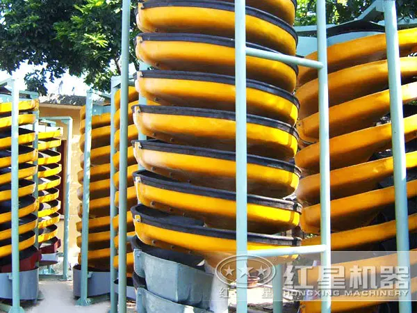 simple structure 0.3-0.02mm ore spiral chute for coltan, cobalt,Mn with factory price