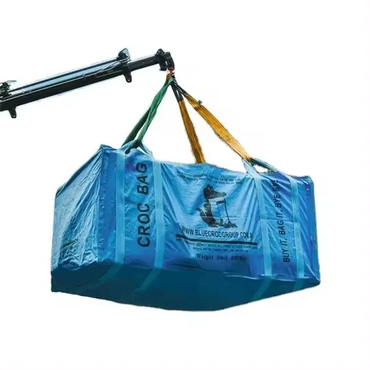 Eco Friendly Garbage Dumpster 3300L Bag Skip Bag for Construction Rubbish custom skip super sack