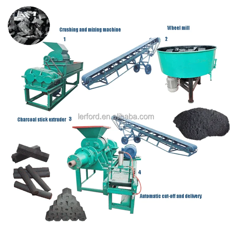 Coal compacting machine charcoal briquette making machine