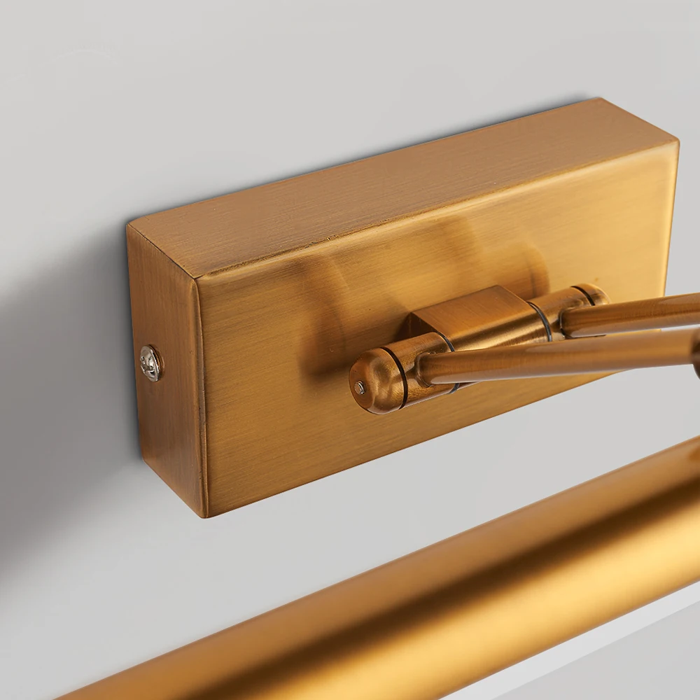 Modern Adjustable Dimmable Hotel Bedroom Bedside Lighting Reading Light Wood Wall Lamp LED Luminous Bathroom Lights