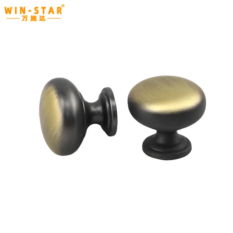 WINSTAR Vintage Round Drawer Cabinet Door Handle Bronze Pull Handles Furniture Knobs