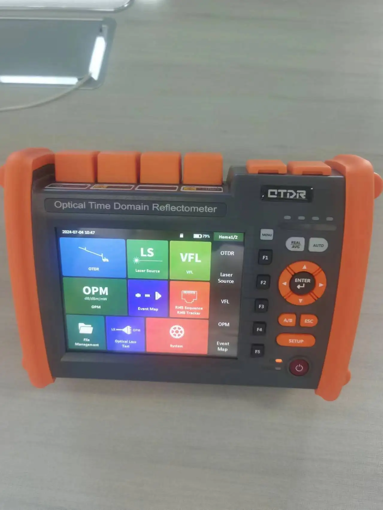 NK5520/5600 Mini OTDR 12-in-1  Active Fiber Live Test Fiber Optical Time Domain Reflector with VFL OPM Breakpoint for ftth