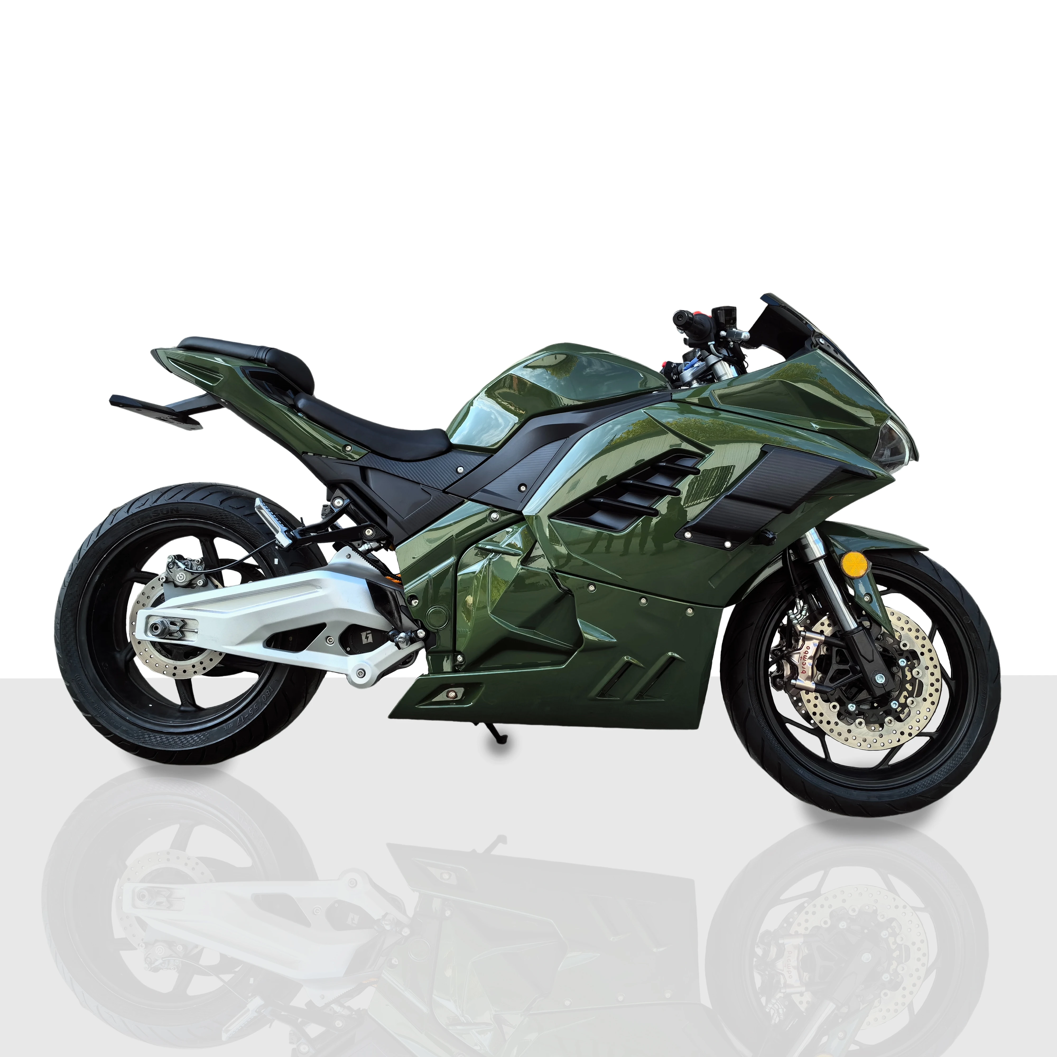 15kw 20kw 170KM/H Mid Belt Drive Water Cooling Motor 96V120Ah Lithium Battery Electric Motorcycle