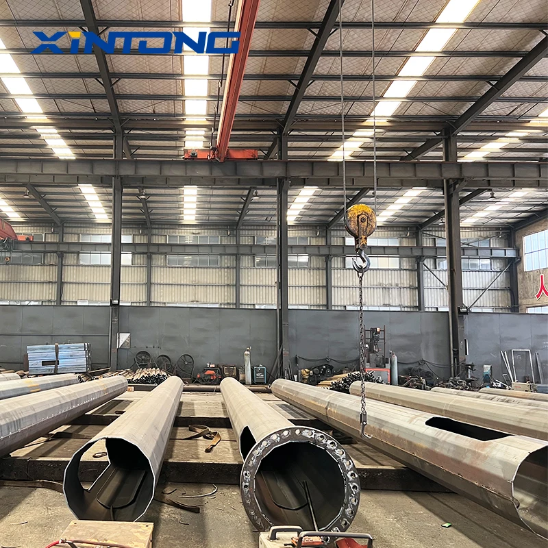 XINTONG 5 Year Warrantyoctagonal Signal Solar Led Galvanized Street Light Post Pole