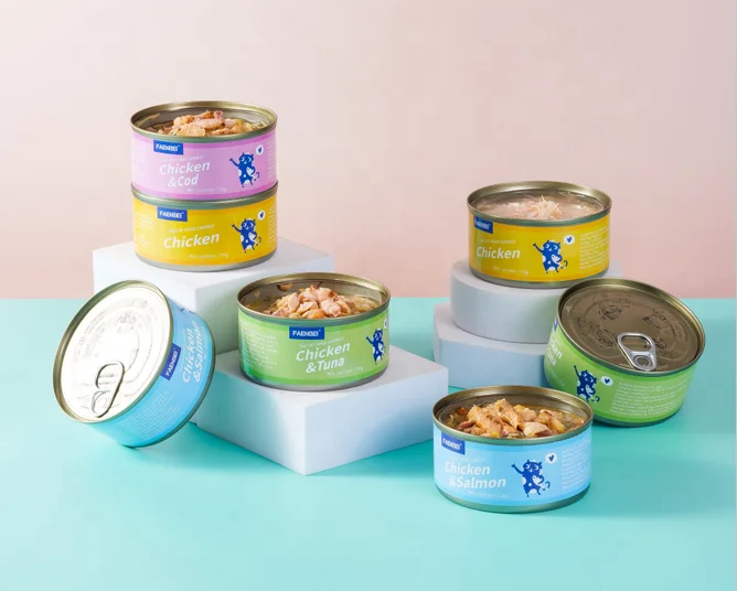 Healthy Natural Tuna + Chicken/Tuna + Beef/Tuna + Shrimp Wet Cat Food Canned