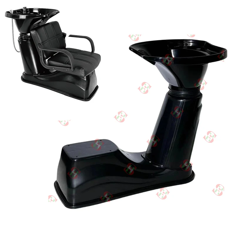 ABS Plastic Shampoo Bowl Hair Sink Black Washing Hairdresser Basin for Hair Backwash Basin Beauty Salon